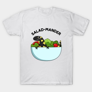 Salad-mander Funny Salamander Pun T-Shirt